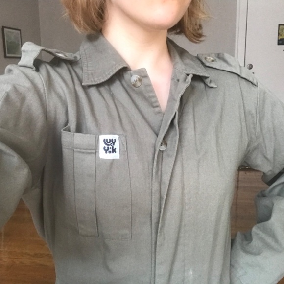 Lucy & Yak Green Long Sleeve Jumpsuit - Picture 4 of 5